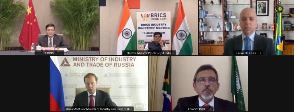 Shri Piyush Goyal chairs the “5th meeting of BRICS Industry Ministers”
